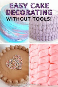 5 Easy Ways to Decorate Cakes Without Tools - I Scream for Buttercream