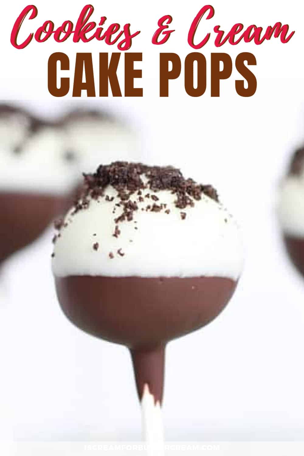 Cookies and Cream Cakepops new Pin graphic 2