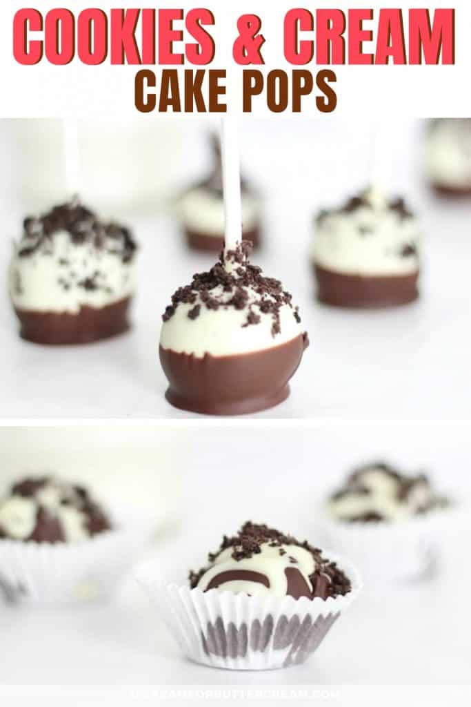 Cookies and Cream Cake Pops I Scream for Buttercream