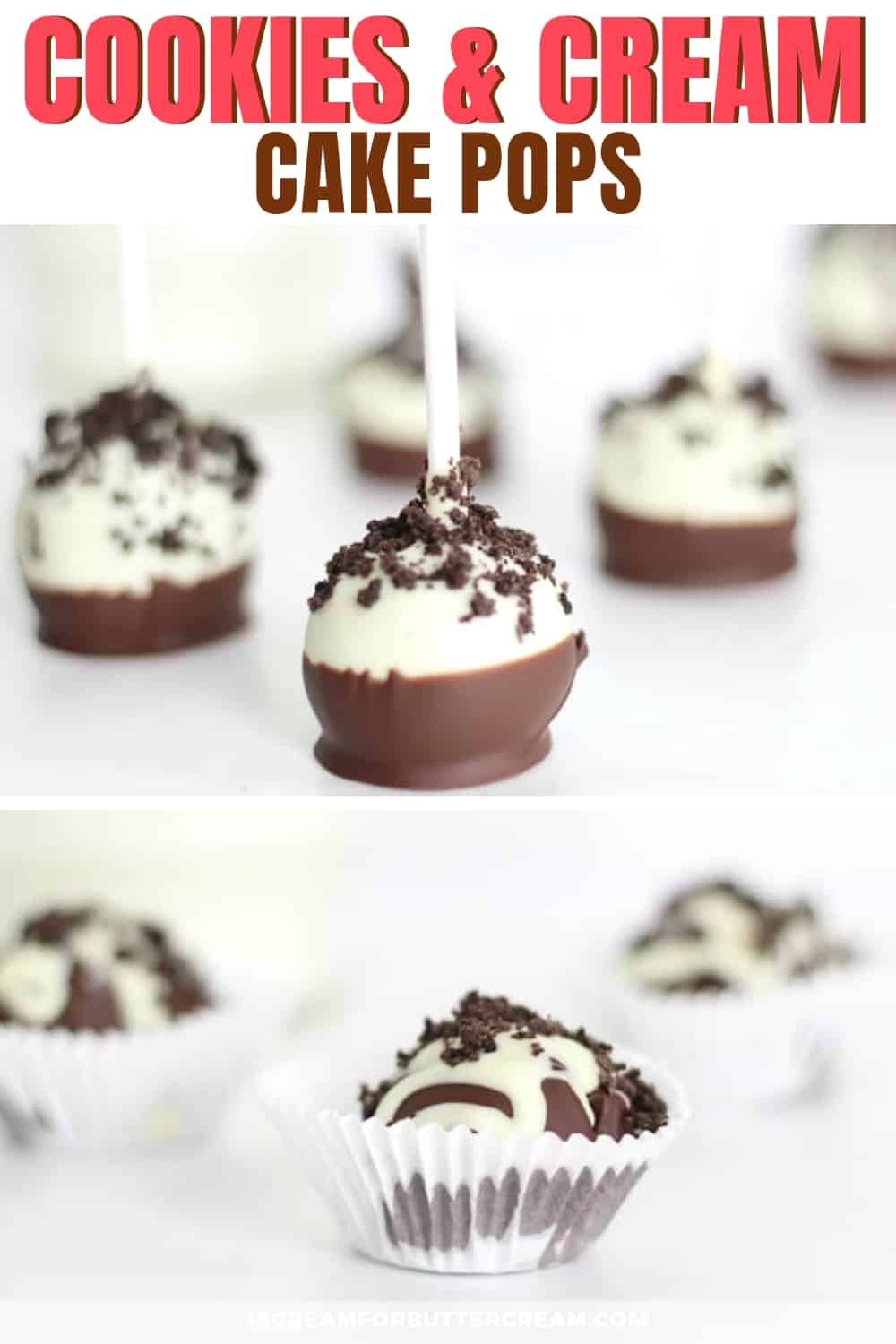 Cookies and Cream Cakepops new Pin graphic 3