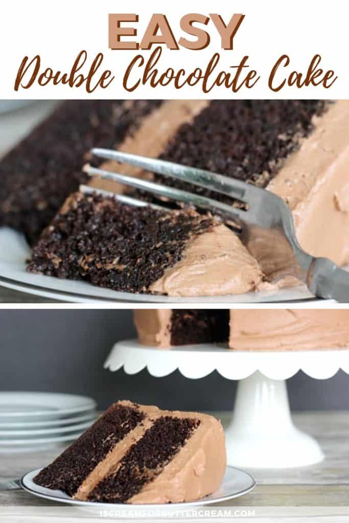 Easy Double Chocolate Sour Cream Cake - I Scream for Buttercream