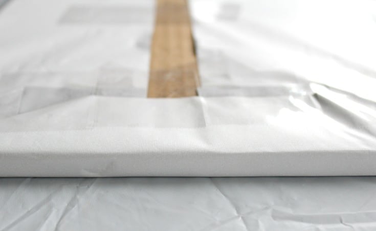 Covered edges of a square cake board