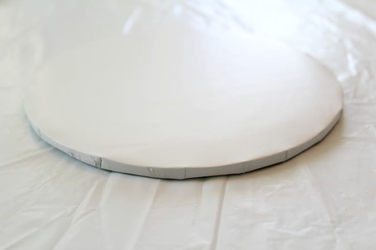 covered round cake board