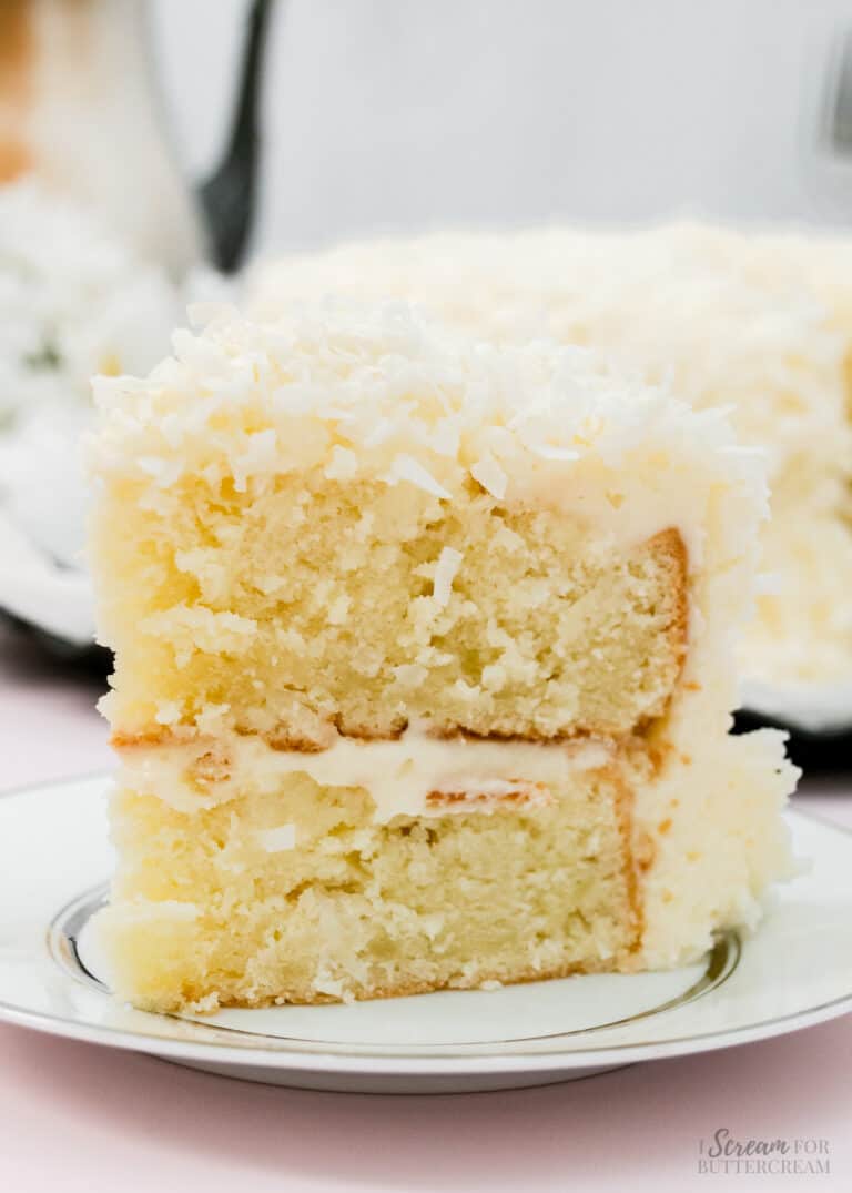 Old Fashioned Southern Coconut Cake Recipe with Frosting - I Scream for ...