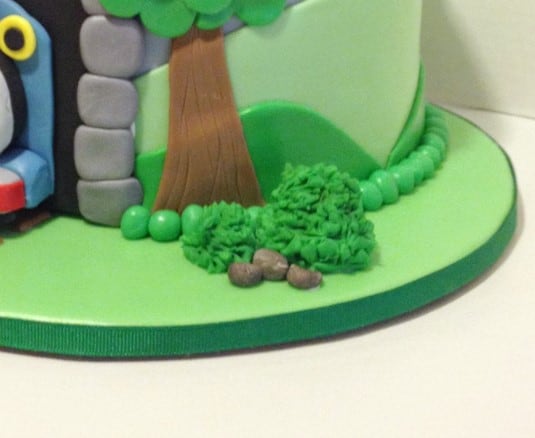 Fondant covered cake board