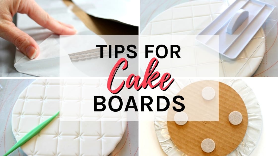 tips for cake boards featured graphic