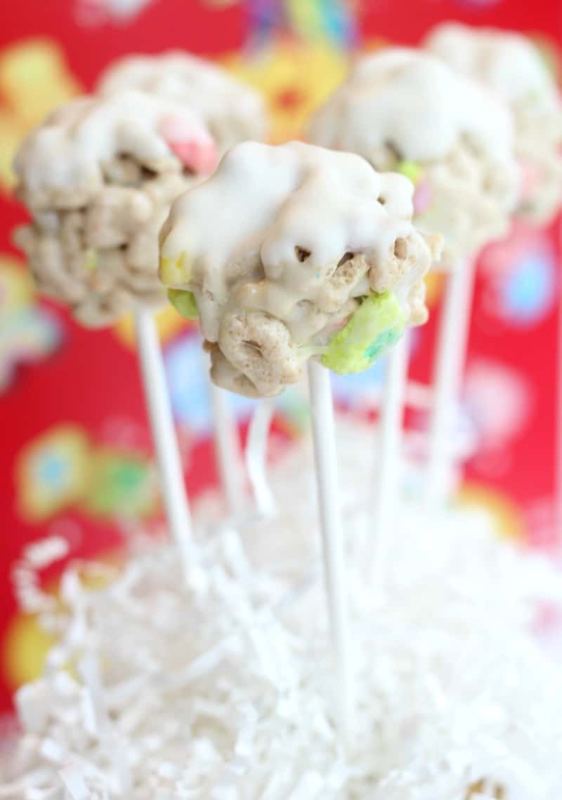 Lucky Charms White Chocolate Cereal Pops