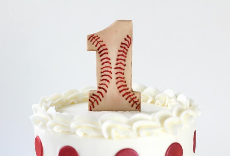 Baseball Cake Topper