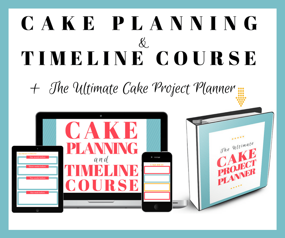 Cake Planning and Timeline Course Graphic