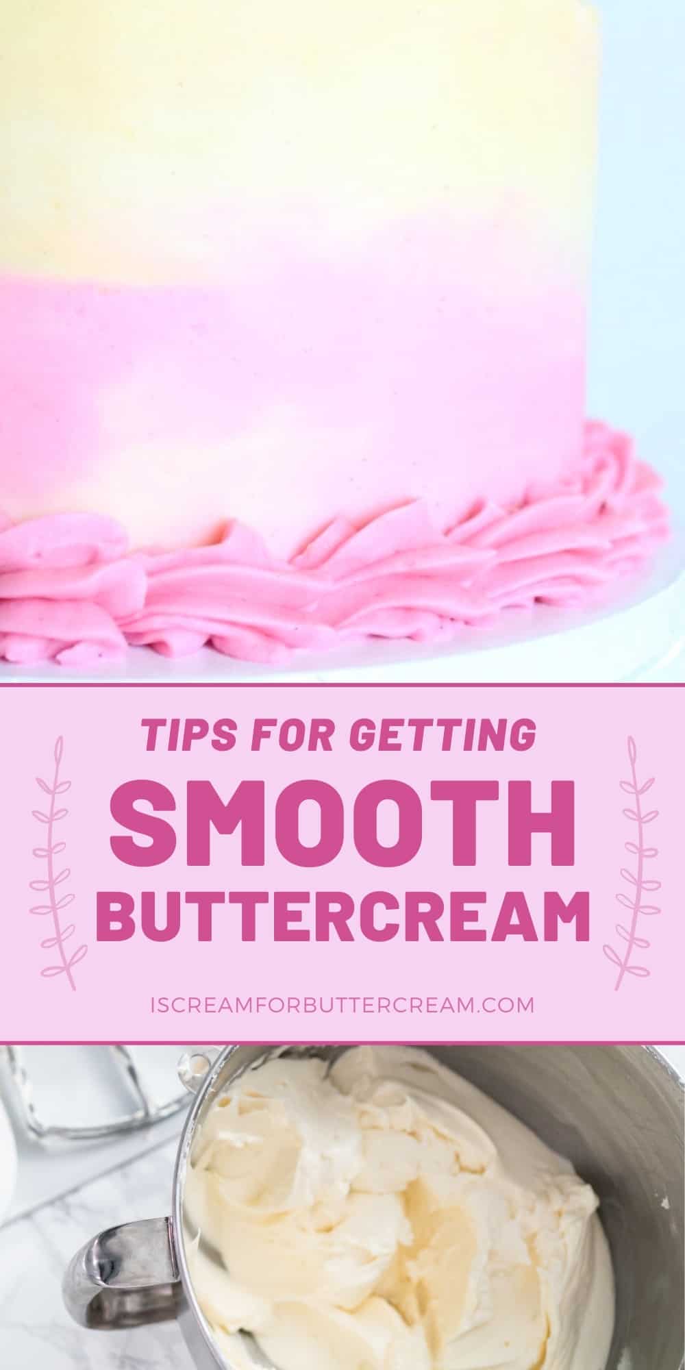 tips for smooth buttercream pin