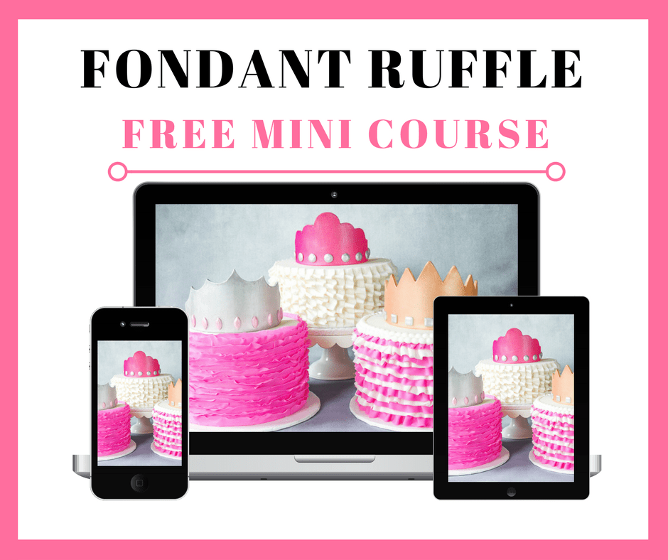 Free Fondant Ruffle Mini Course graphic