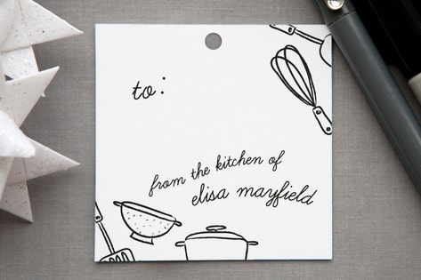 Kitchen gift tags