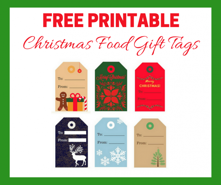 Free Printable Tags for Food Gifts I Scream for Buttercream