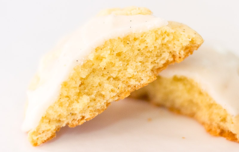 inside view of the pound cake cookie