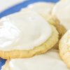 Pound cake cookie close up