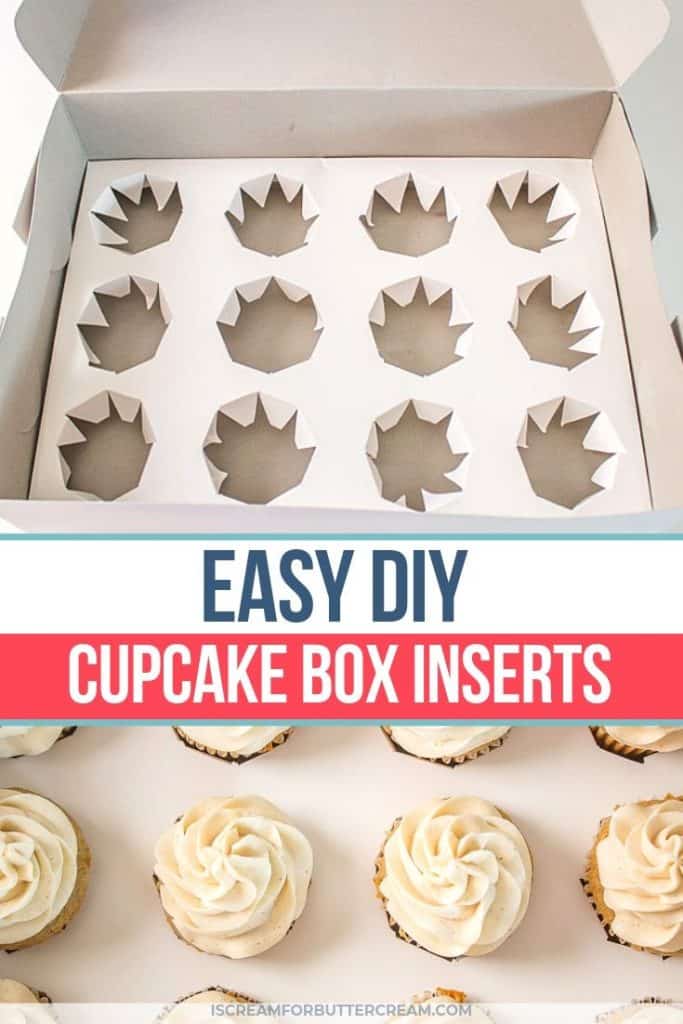 DIY Cupcake Box Inserts I Scream for Buttercream