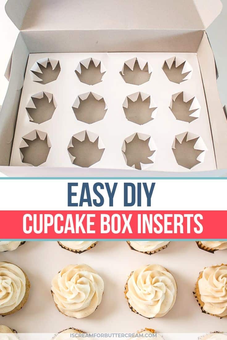 DIY Cupcake Box Inserts Pinterest Graphic 1