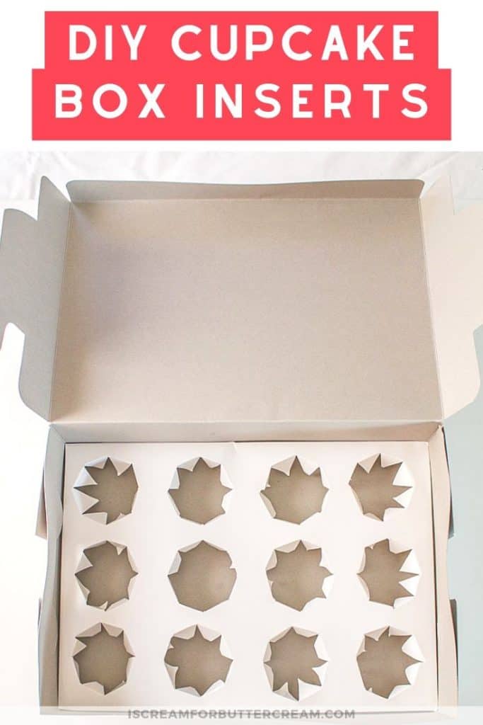 DIY Cupcake Box Inserts I Scream for Buttercream