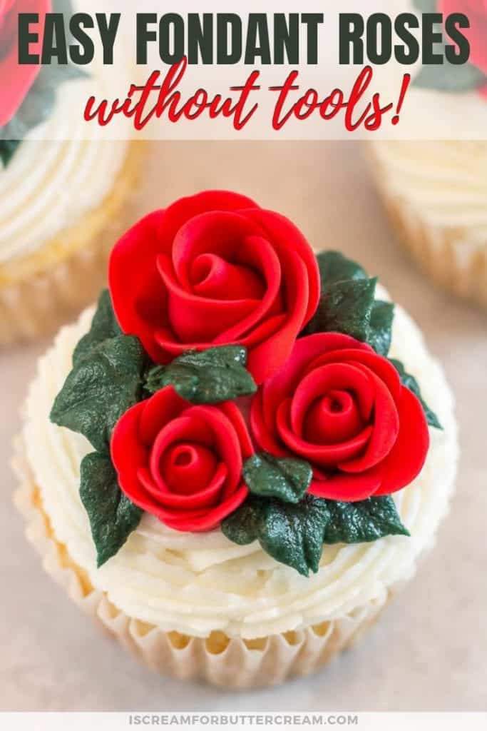 Easy Fondant Rose Without Tools I Scream For Buttercream Easy Fondant Rose Without Tools I Scream For Buttercream