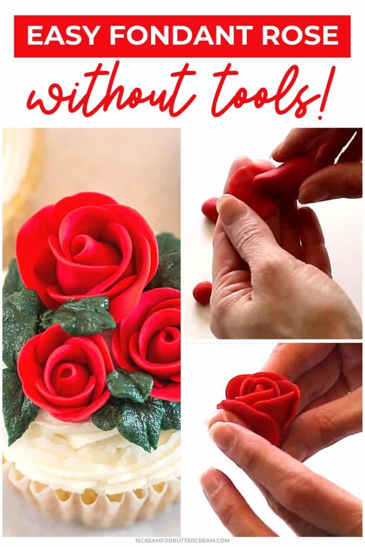 How to make roses out of sale fondant