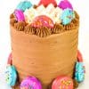 oreo chocolate cake with candy dipped oreos