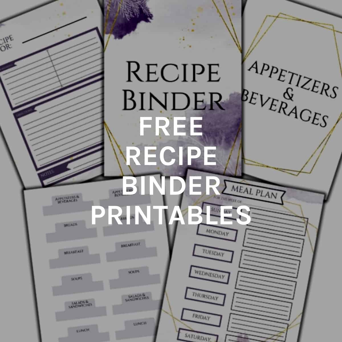 Free Recipe Binder Printables I Scream For Buttercream