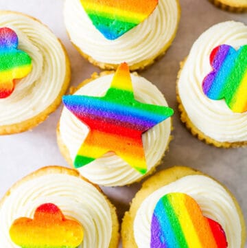 rainbow buttercream cutouts featured image
