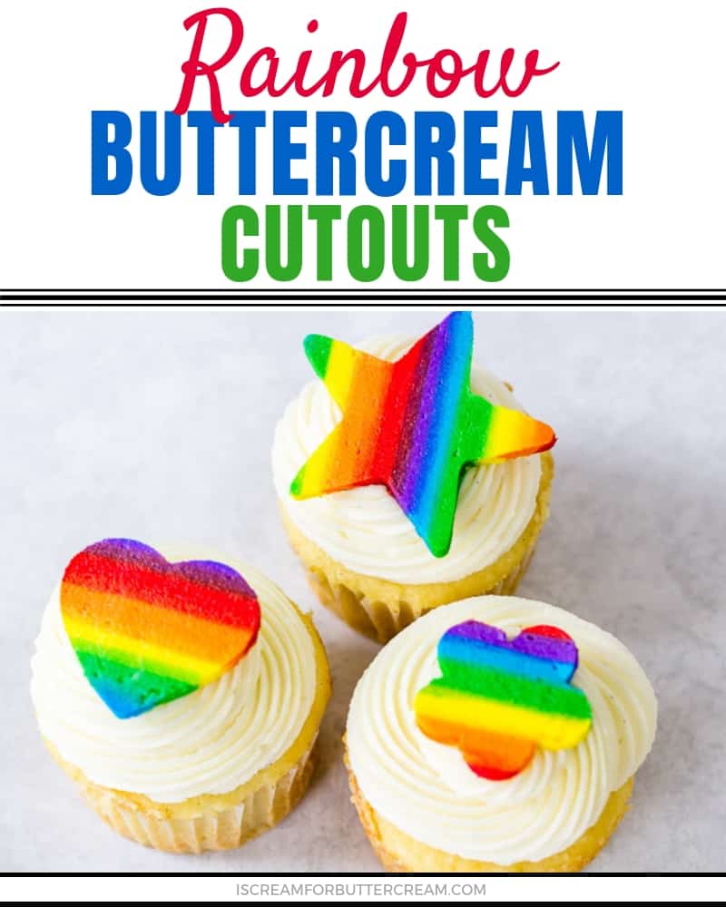 Rainbow Buttercream Cutouts Blog Title Graphic