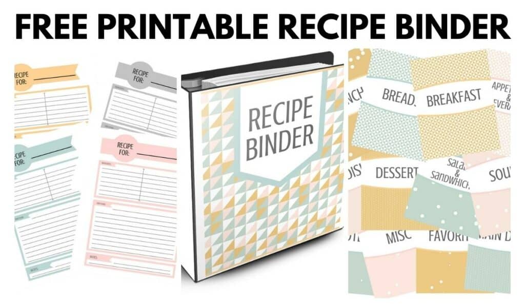 Free Recipe Binder Printables - I Scream for Buttercream