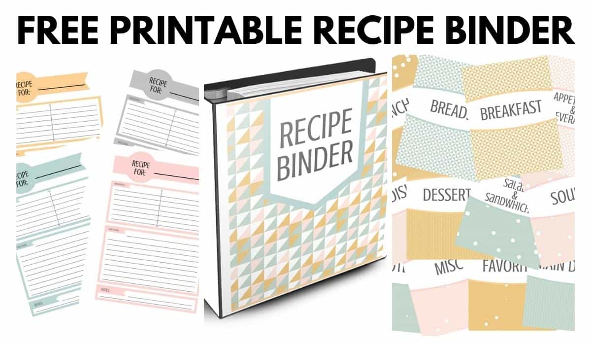 Free printable binder collage with pics of printables.