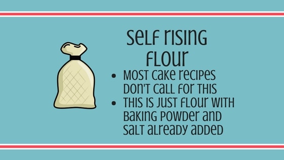 Self rising flour information graphic