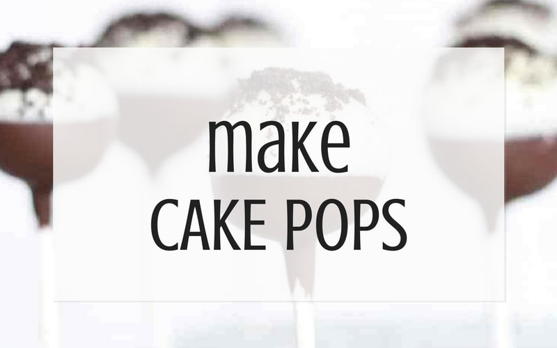 make cake pops from leftover buttercream