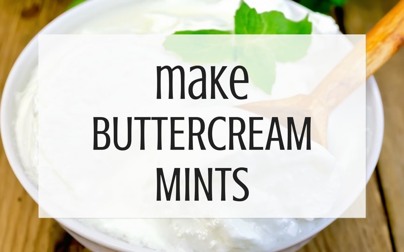 make buttercream mints from leftover buttercream