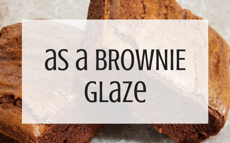  utilisez les restes de crème au beurre pour le graphique brownie glaze