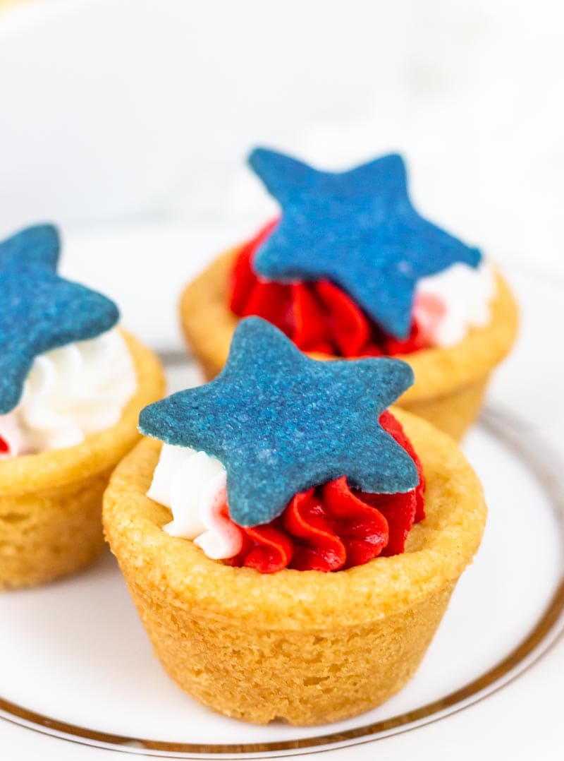 Patriotic Cookie Cups - I Scream For Buttercream