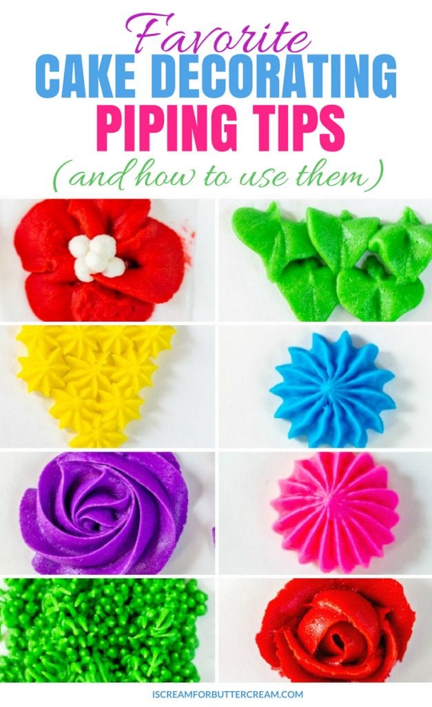 Favorite Buttercream Piping Tips How To Use Them I Scream For