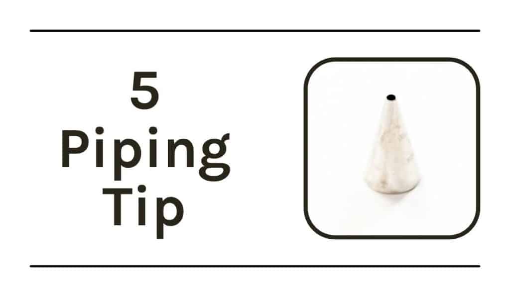 Number 5 piping tip graphic.