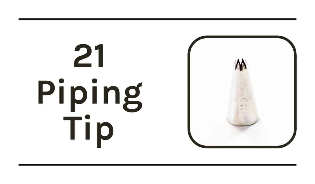 21 piping tip graphic with text.