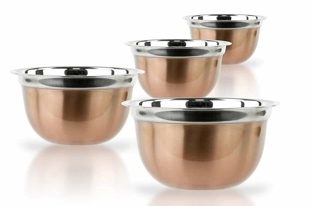 Copper Finish Mixing Bowls