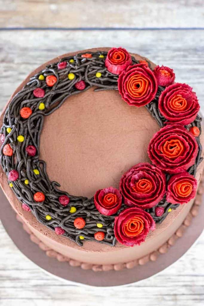 Fall Wreath Cake