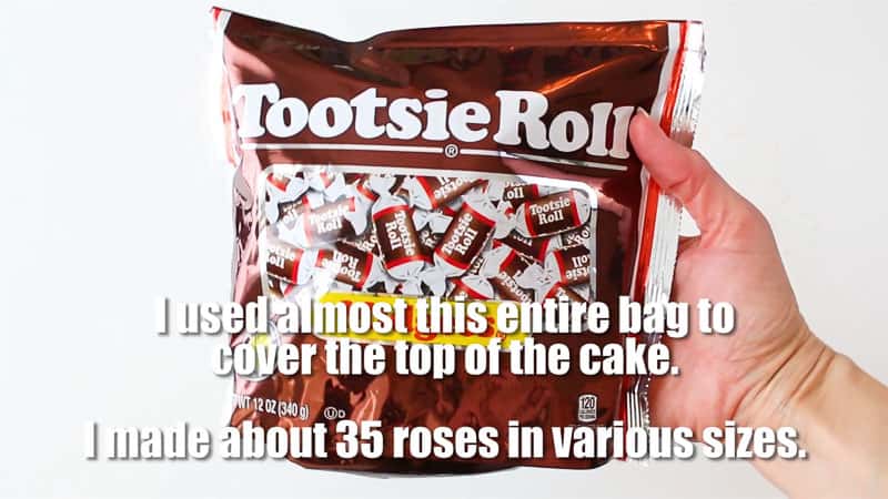 Use the whole bag of tootsie rolls