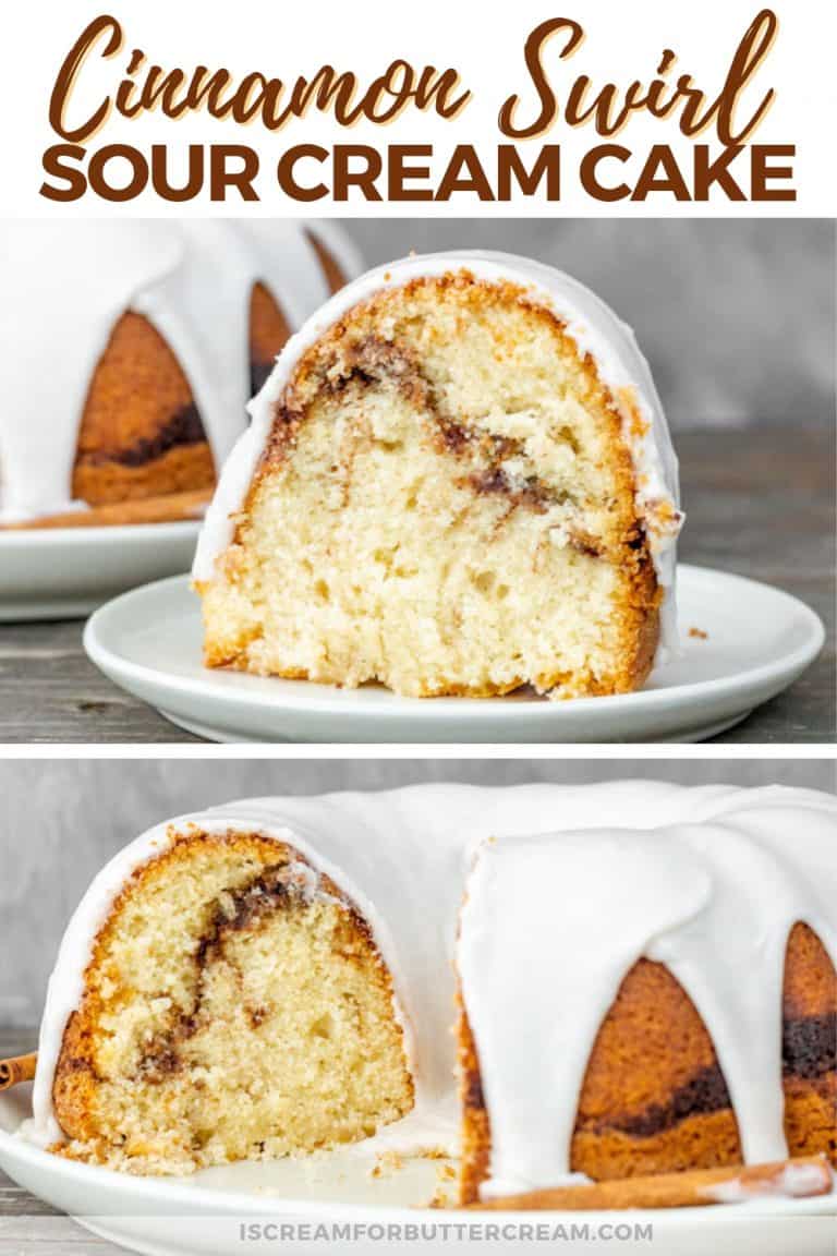 Cinnamon Swirl Sour Cream Cake - I Scream for Buttercream