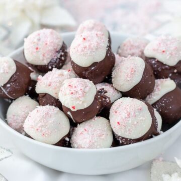 Peppermint Bark Cake Balls