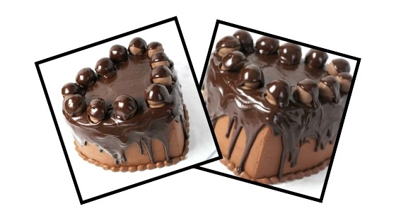 chocolate cake ball cake graphic