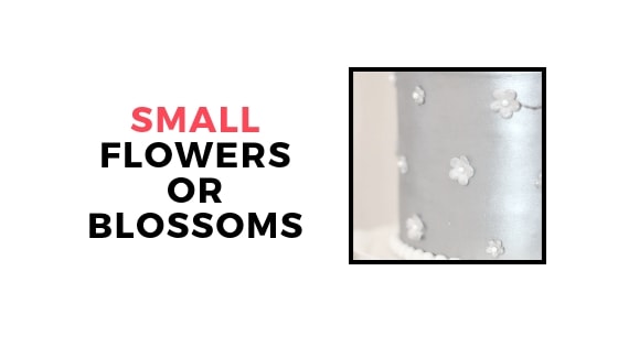 adding small blossoms graphic