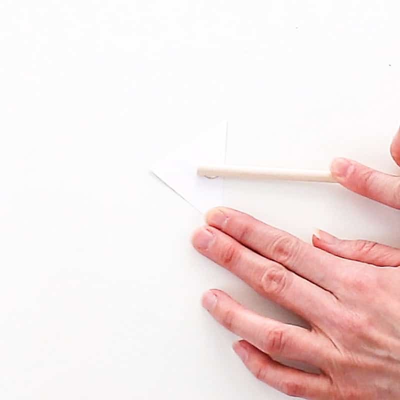 gluing the paper arrow