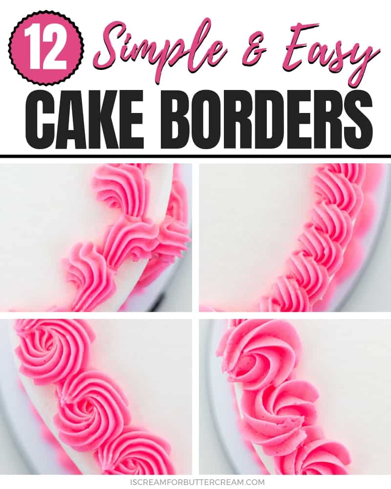 how to pipe a border on a cake