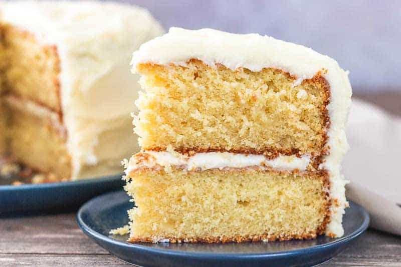 Moist French Vanilla Cake Recipe from Scratch.
