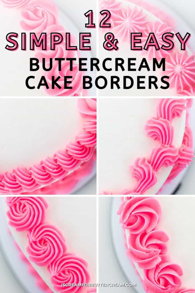 buttercream border piping in graphic