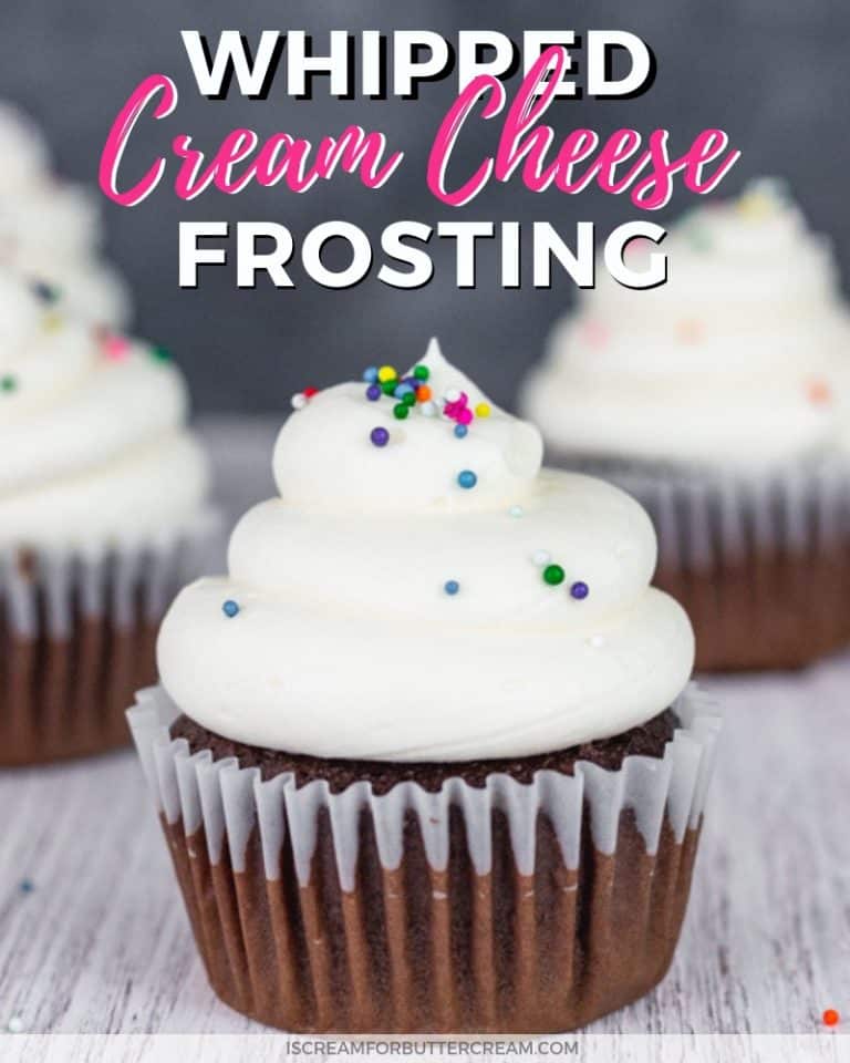 Whipped Cream Cheese Frosting I Scream for Buttercream